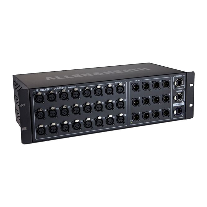 Hovedbilde A&H AR2412 AudioRack for QU og GLD, 24 inn/12 ut