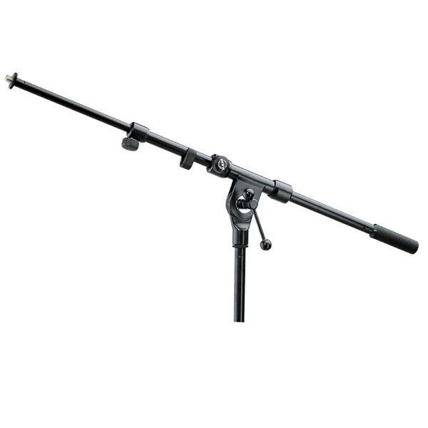 K&M 211/1 Mikrofonbom m/teleskopgalge, svart