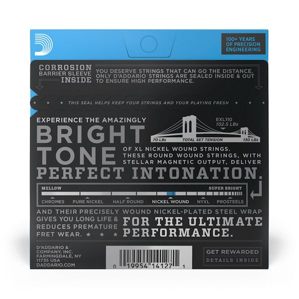 D'Addario EXL110 El. Gitar Strenger (10-46)