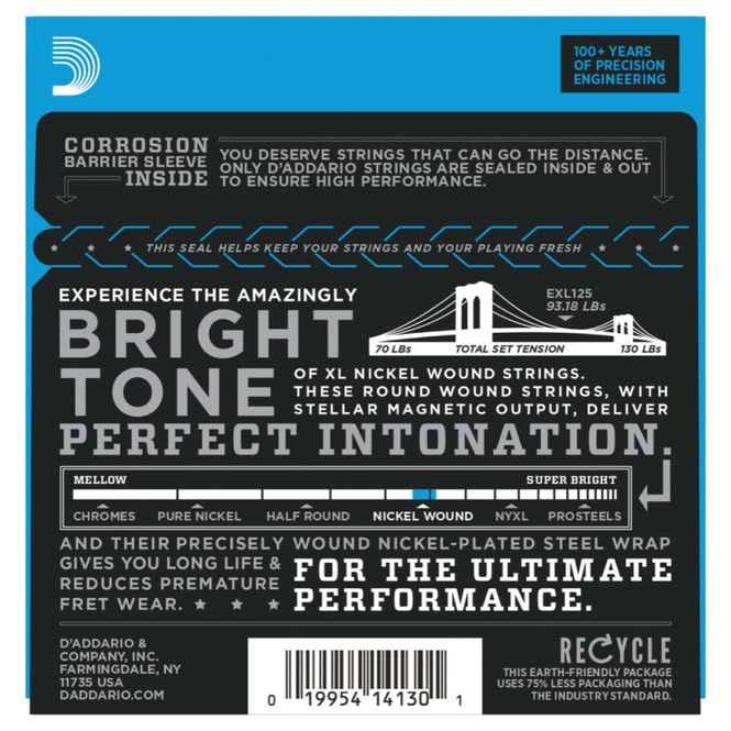 Hovedbilde D'Addario EXL125 El. Gitar Strengesett (09-46)