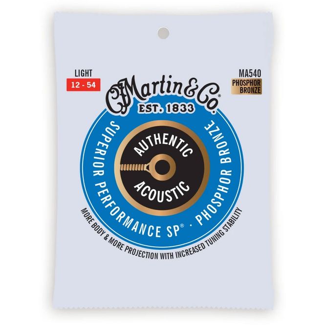 Hovedbilde Martin MA540 Authentic Acoustic SP Phosphor Bronze - Light (012-054)