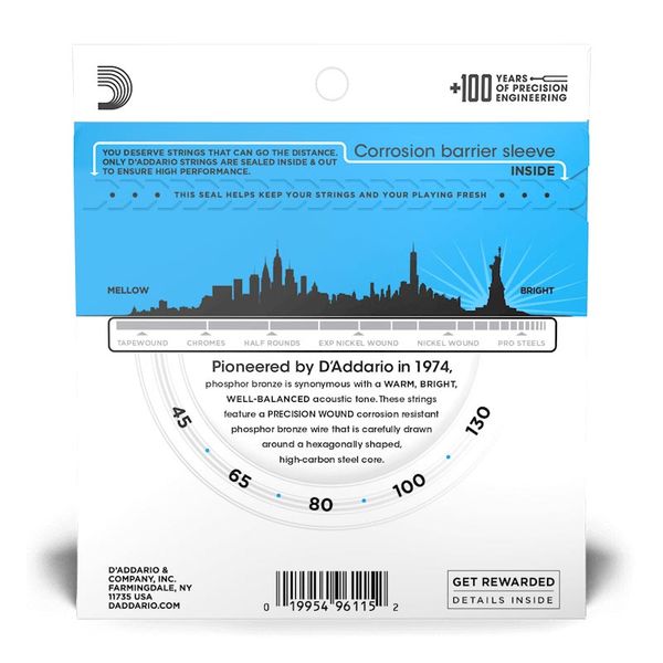 D'Addario EPBB170-5 5-str. Akustisk Bass (045-130)