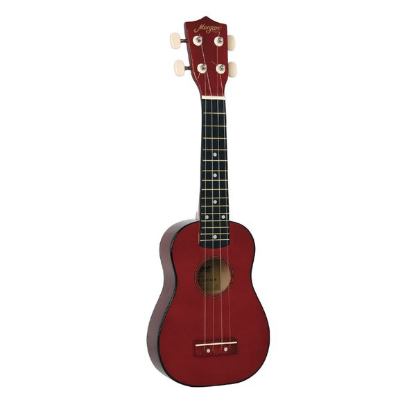 Morgan UK S 100 Ukulele - Metallic Red m/bag