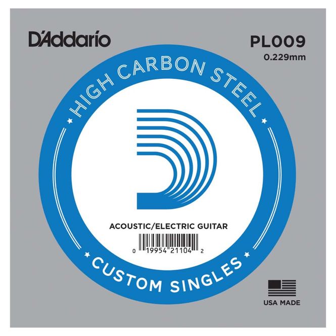 Hovedbilde D'Addario PL009 Plain Steel enkeltstreng