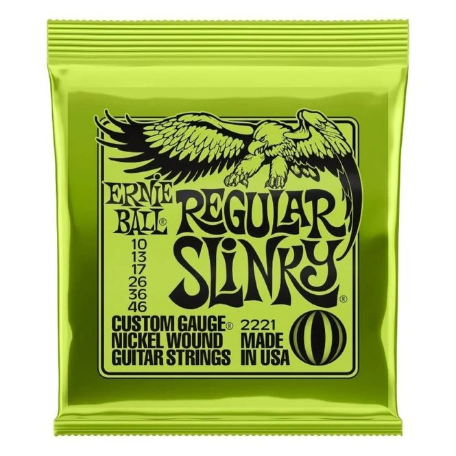 Hovedbilde Ernie Ball 2221 Regular Slinky Nickel El. Gitar Strenger (10-46)
