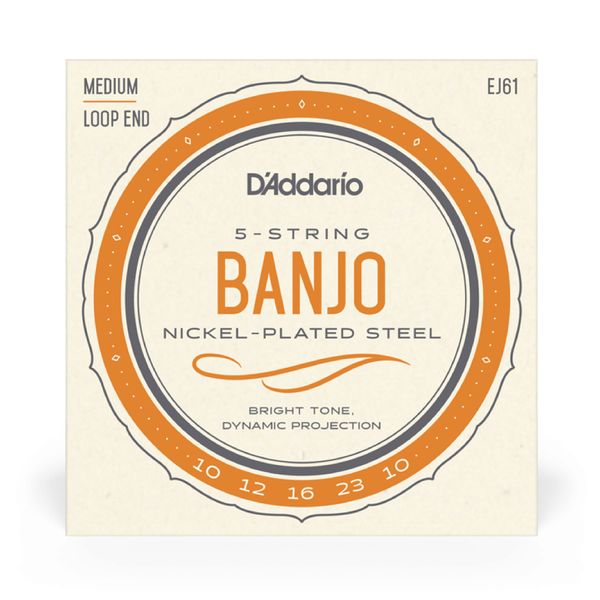 D'Addario EJ61 5str. Banjo, Loop End