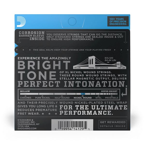 D'Addario EXL120 El. Gitar Strenger (09-42)