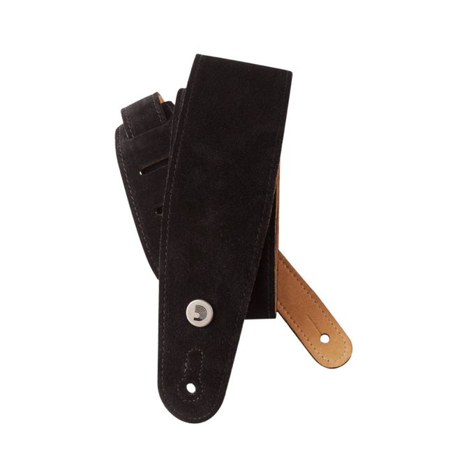 Hovedbilde D'Addario 25SS00-DX Suede Leather Strap, 64mm Black