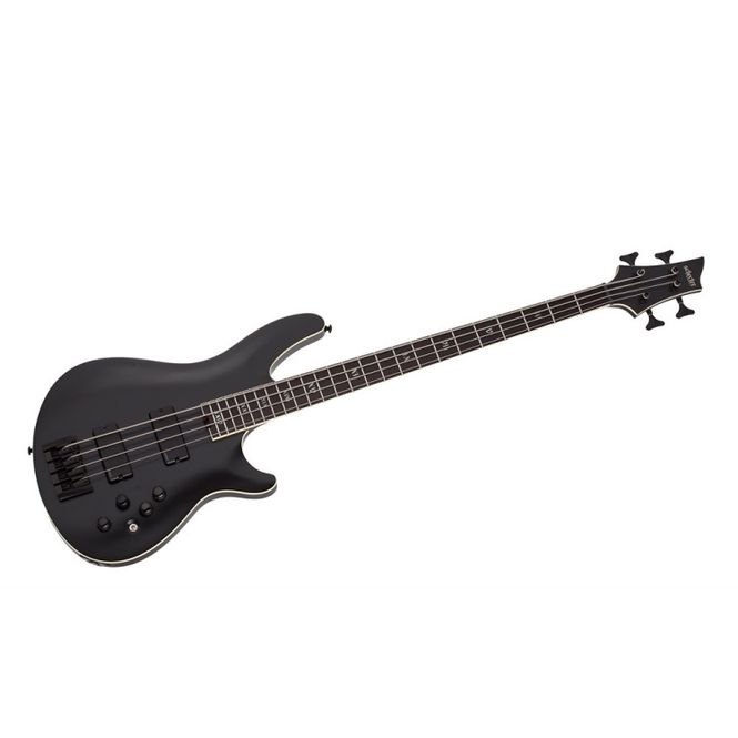 Hovedbilde Schecter SLS Elite-4 Evil Twin Satin Black med hardcase