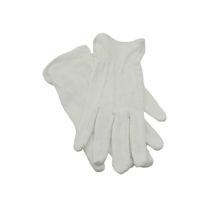 Hovedbilde Hvite uniform-hansker m/antiskli, Size 8